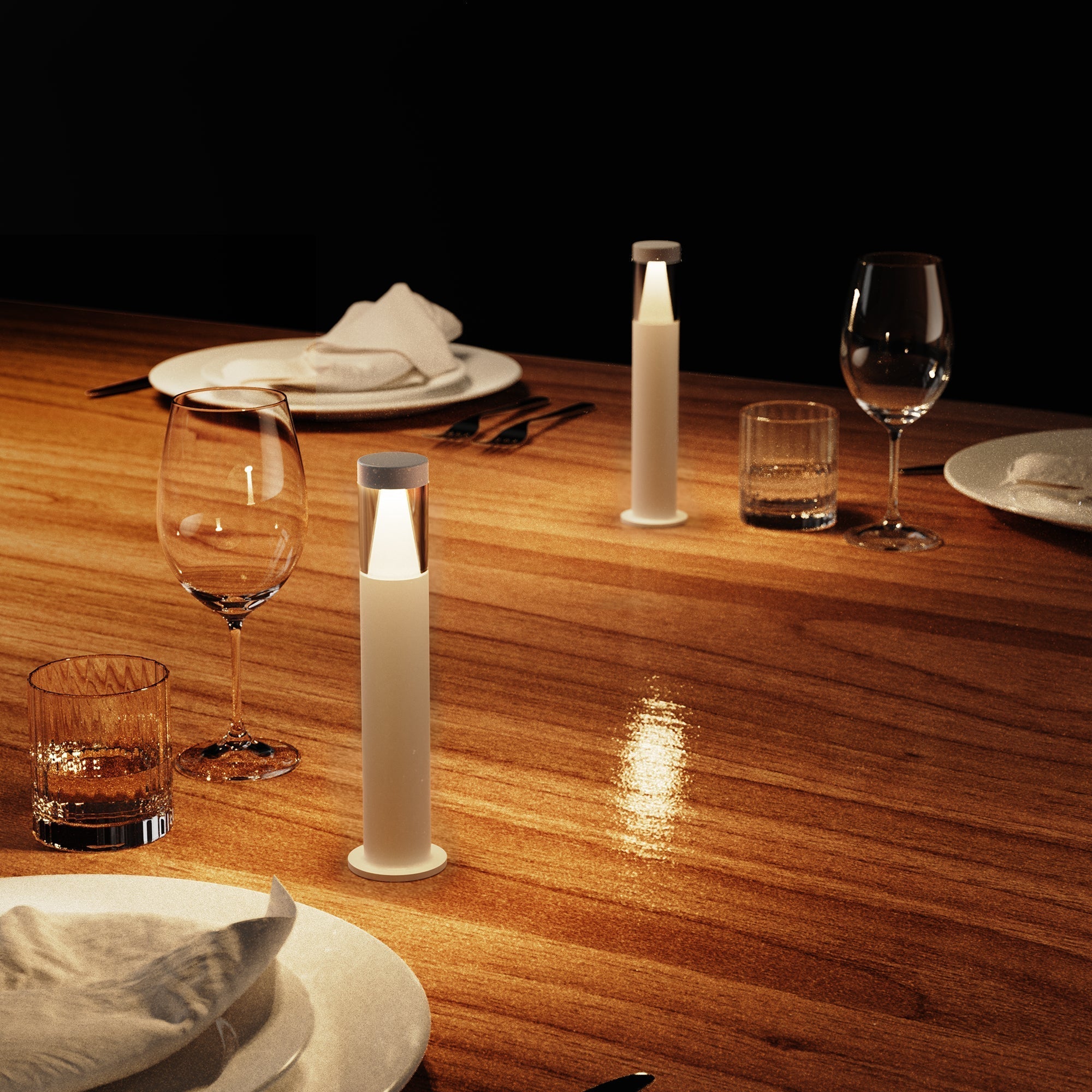 Stick - Lampe De Table Sans Fil - Aluminium - Blanc