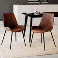 chaise austin marron pieds noir focus