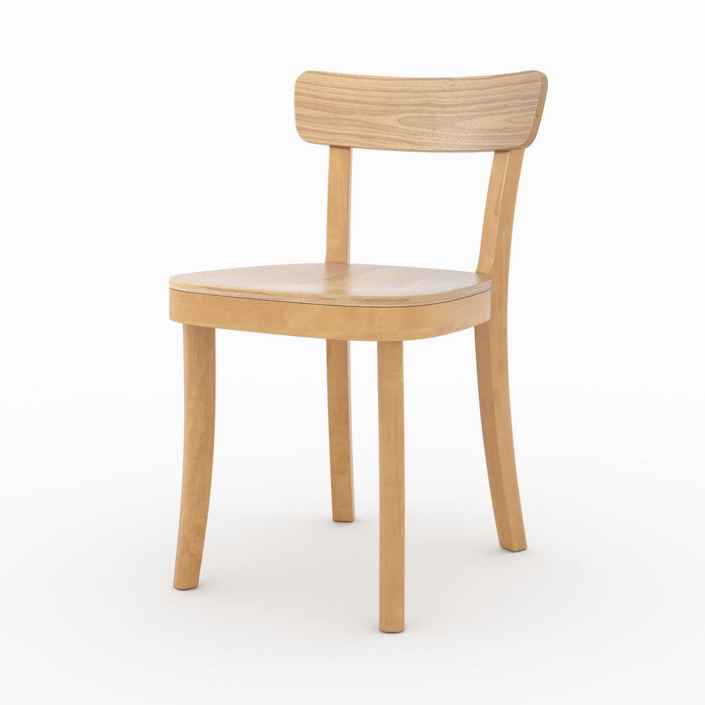 chaise bois clair keno lot de 2