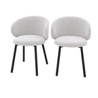 chaise cecilia en tissu gris clair chine lot de 2 fond blanc