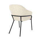 chaise confort en tissu blanc cocoon toscane