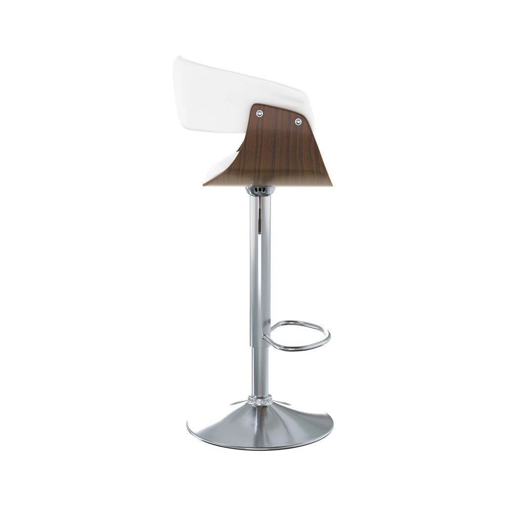 chaise de bar blanche avec accoudoirs basile