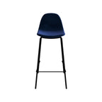 chaise de bar bleue henrik velours 65cm_1