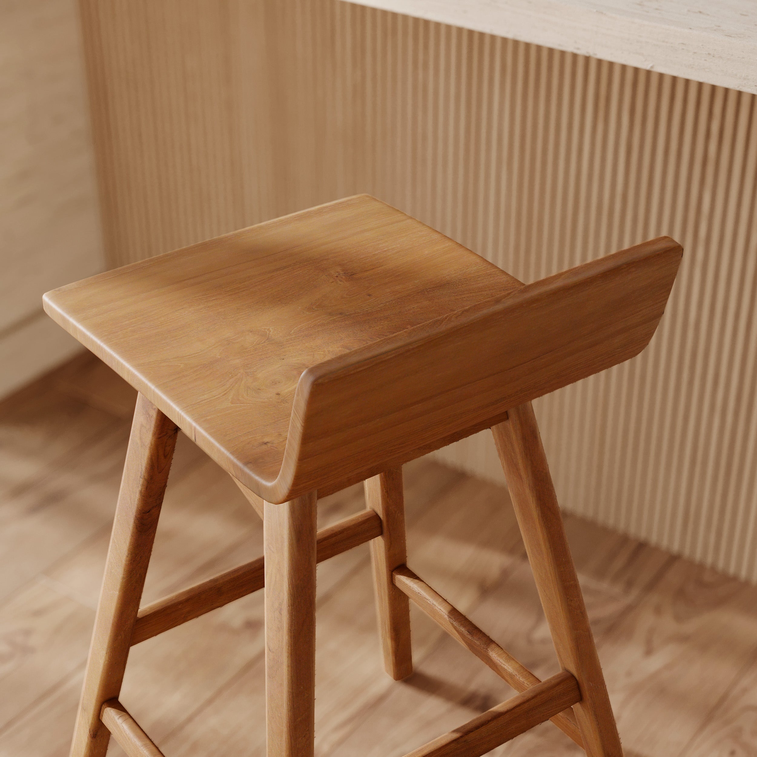 Tabouret De Bar Greta - Marron Clair