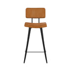 chaise de bar camel pieds metal texas