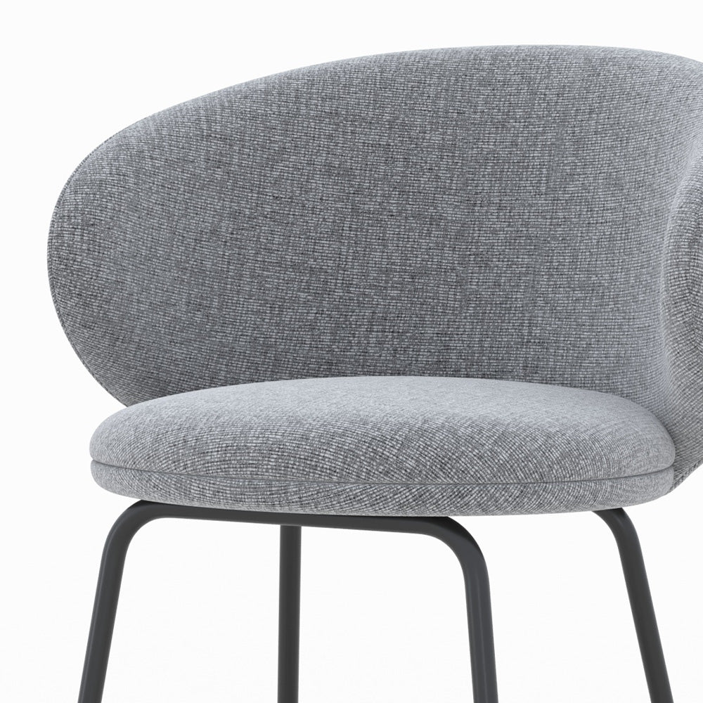 chaise de bar cecilia en tissu gris fonc_ chine 68 cm lot de 2