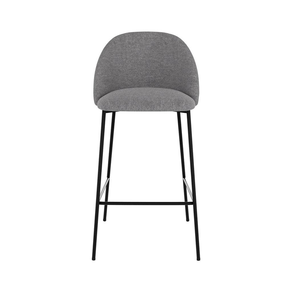 chaise de bar confortable gris clair chine karl