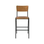 chaise de bar ecolier mi hauteur clem bois fonce 65 cm_1