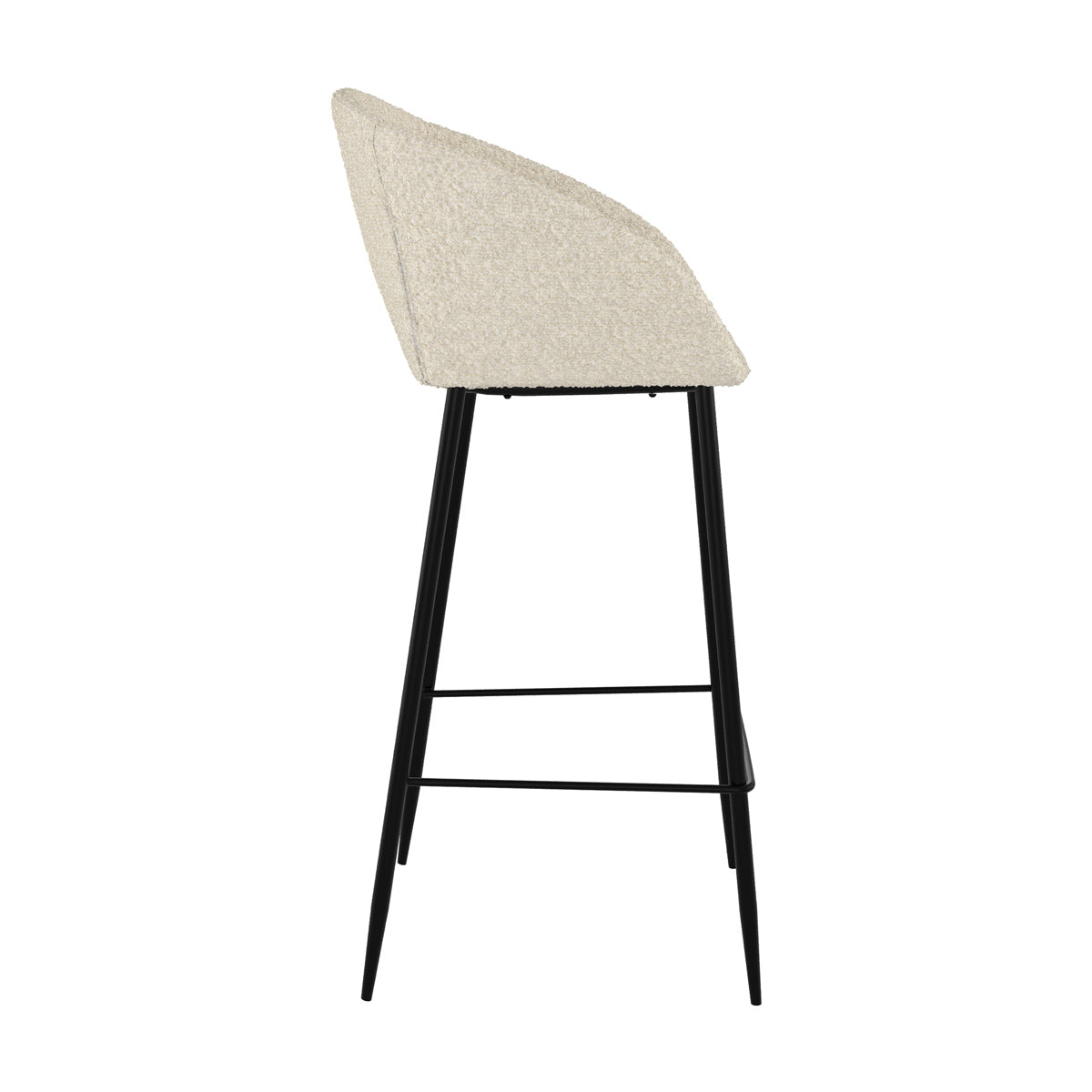 chaise de bar effet de laine 75 cm