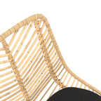 chaise de bar en rotin naturel 66 cm tamara