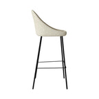chaise de bar en tissu effet bouclette de laine blanche misty_1