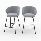 chaise de bar en tissu gris fonce chine 68 cm cecilia lot de 2