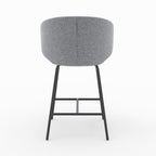 chaise de bar en tissu gris fonce chine 68 cm lot de 2 cecilia