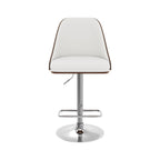 chaise de bar georges en pu blanc