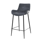 chaise de bar gris fonce en lot de 2 pirata