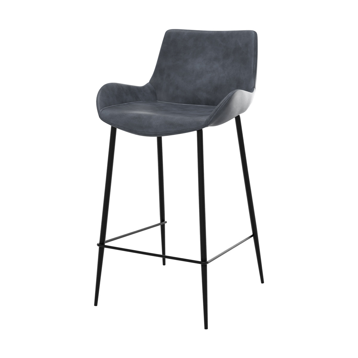 chaise de bar gris fonce en lot de 2 pirata