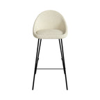 chaise de bar lot de 2 laine bouclette blanche_1