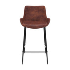 chaise de bar mi hauteur en lot de 2 en cuir synthetique pirata