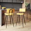 chaise de bar mi hauteur jaune 65 cm texas