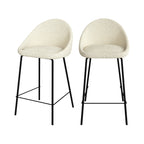 chaise de bar misty blanche hauteur d assise 65 cm
