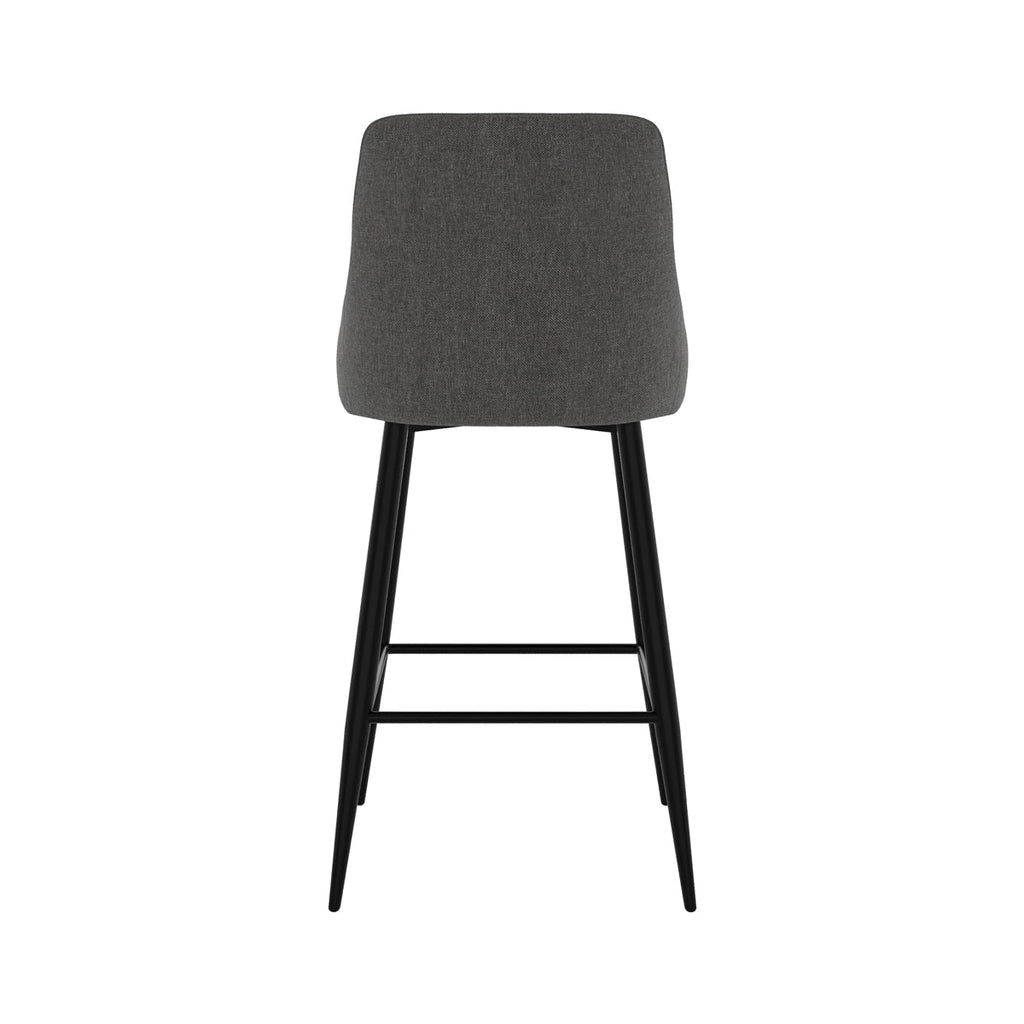 chaise de bar pour ilot confortable pipo gris fonce