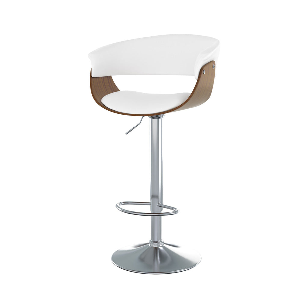 chaise de bar reglable et qui pivote blanche basile