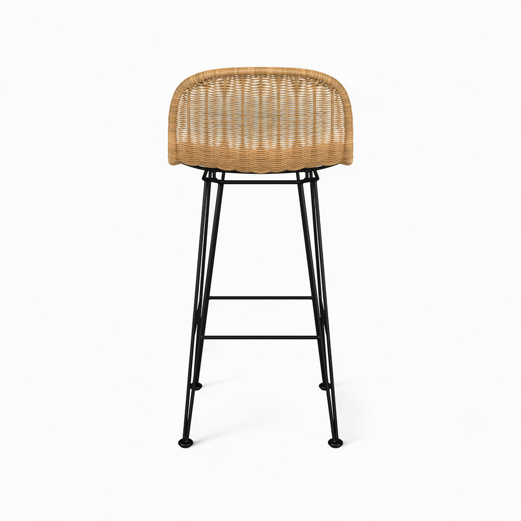 chaise de bar resine tressee naturelle