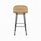 chaise de bar resine tressee naturelle