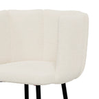 chaise de bar rosy en tissu boucle beige lot de 2_1