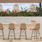 chaise de bar tiptur lot de 2 resine