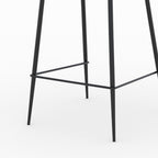 chaise de bar tissu gris 65 cm lot de 2