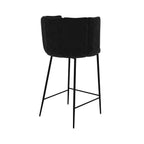 chaise de noir rosy velours