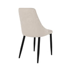 chaise de salle a manger pieds metal noir pipo