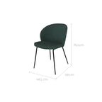 chaise de salle a manger verte groom
