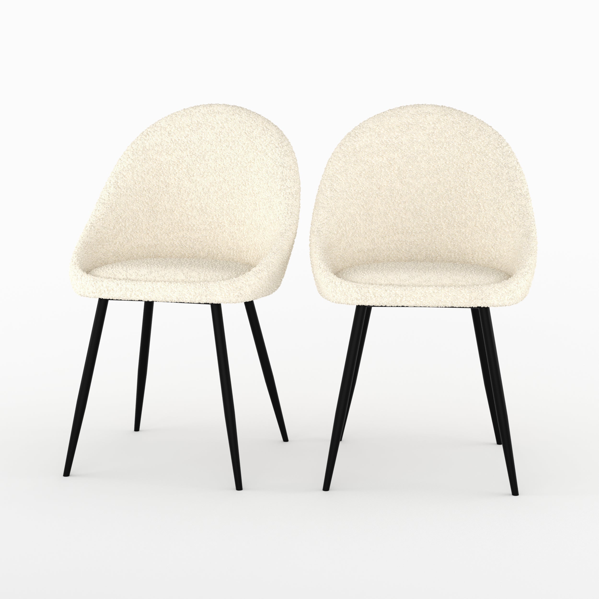 chaise design rona blanc casse boucle lot 2