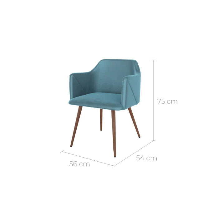 Lot De 2 Chaises Daisy - Bleu