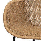 chaise en resine tresse lot de 2 carmela