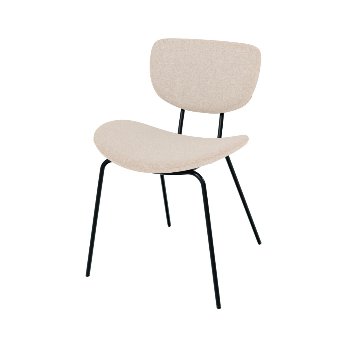 chaise en tissu beige lot de 2 verger_1
