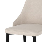 chaise en tissu beige pipo confort
