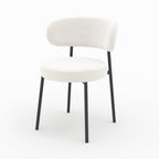 chaise en tissu boucle beige lot de 2 maelie_1