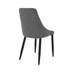 chaise en tissu et pieds metal pipo