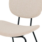 chaise en tissu vert et pieds en m_tal lot de 2 verger