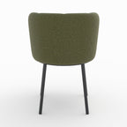 chaise en tissu vert sapin chine aby