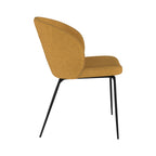 chaise groom en tissu bouclette jaune groom