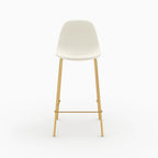 chaise henrik pour ilot central en cuir synthetique blanc