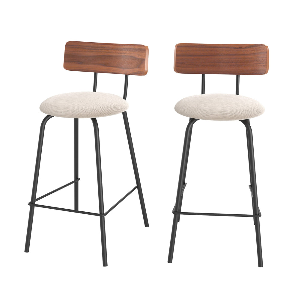 Lot De 2 Tabourets De Bar Alize - Beige