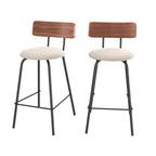Lot De 2 Tabourets De Bar Alize - Beige