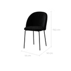 Lot De 2 Chaises Karl - Noir