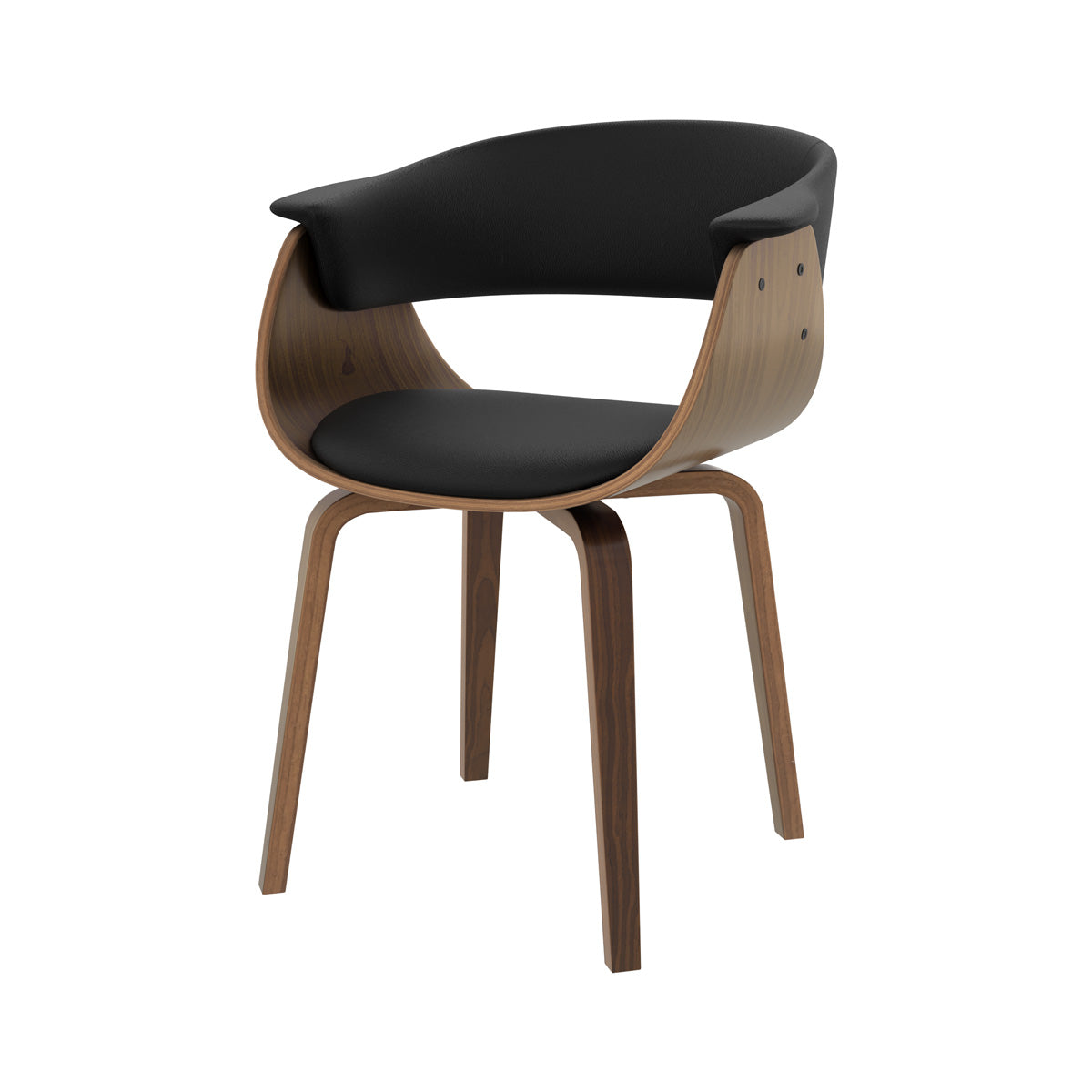 chaise noire basile vintage
