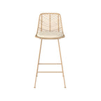 chaise pour ilot central en rotin naturel tamara lot de 2